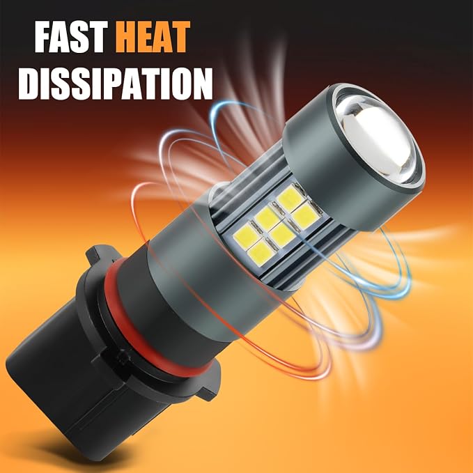 P13W 12277 LED Bulbs, Super Bright SH23W Fog Light 6500K Cool White - Image 7