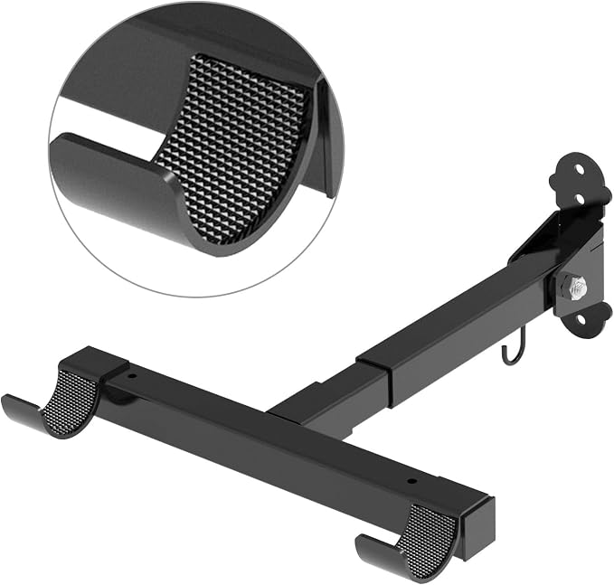 Bike Wall Mount, Horizontal Bicycle Indoor Storage Rack Foldable and Extendable - Image 2