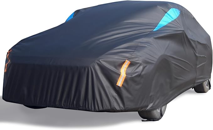 Car Cover Waterproof All Weather, 6 Layers Car Covers by FOCUSONCARPROTECTION