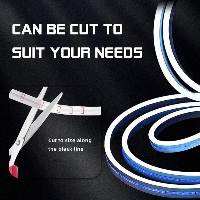 Car LED Strip Light For Trunk, 79Inch IP67 Silicone Waterproof Neon Light Strip - Image 4