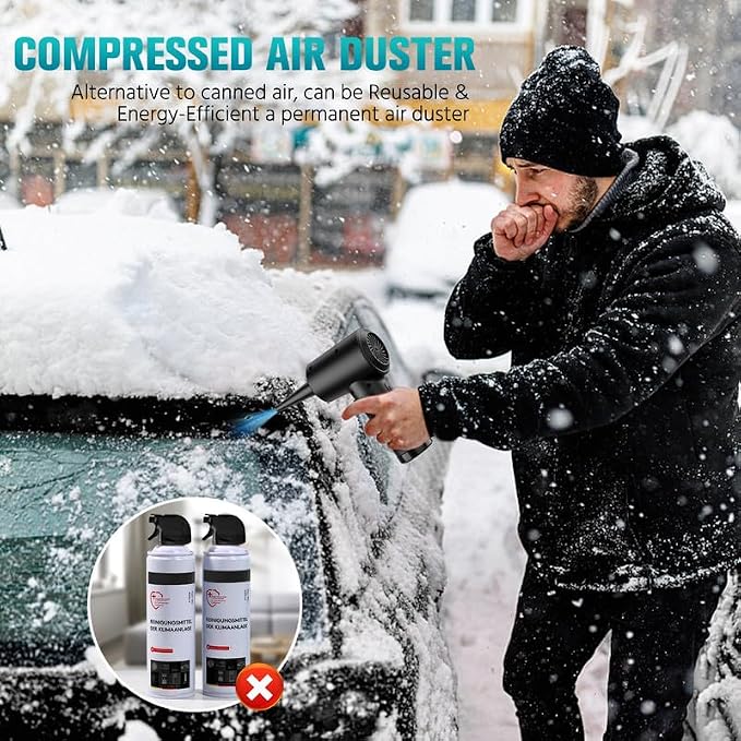 Electric Air Duster & Blower, 000RPM Compressed Air Duster - Image 7
