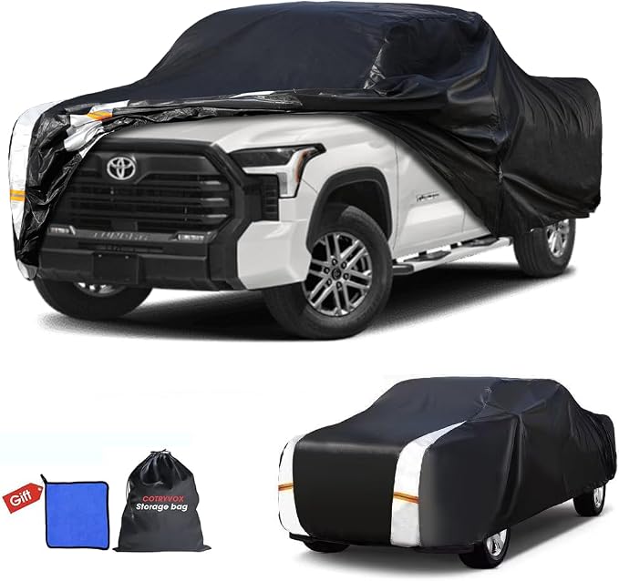 Toyota Tundra Truck Cover Custom Fit 2021-2026 Double Cab/CrewMax Cab Short Bed by FocusonQualityServiceHear