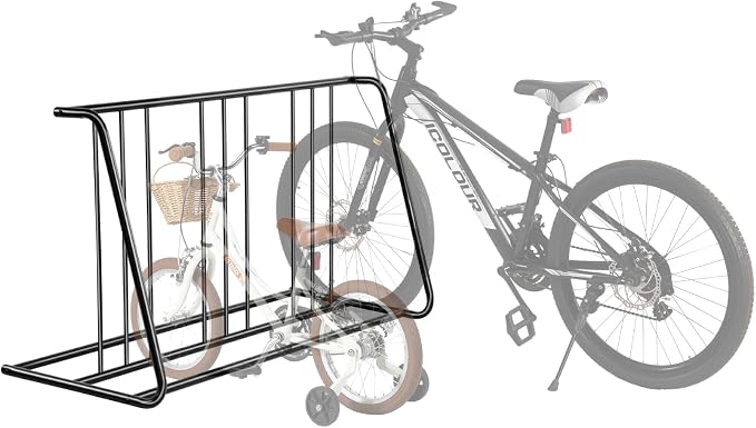 VEVOR Bike Rack, Fits Tire Width 3 Inch/76.2 mm, Carbon Steel Double-Sided Grid by VEVOR