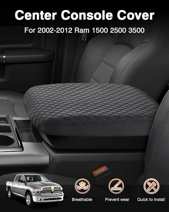 Shademax Custom Fit for Center Console Cover 2002-2012 Dodge Ram 1500 2500 3500 - Image 2