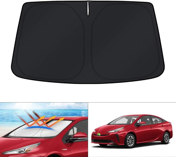 KUST Windshield Sun Shade for 2016-2022 Toyota Prius Hatchback Custom Fit by KUST