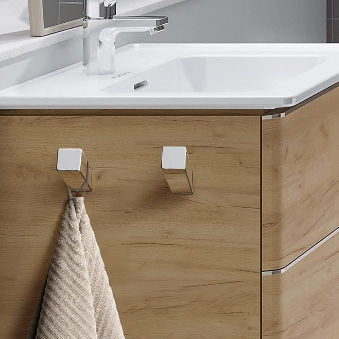 NINETREX Towel Hooks Chrome SUS 304 Stainless Steel 2 Pack Heavy Duty Modern - Image 4