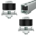 SKTREX Trolley Roller Wheels Limit Trolley Assembly Positioning by SKTREX