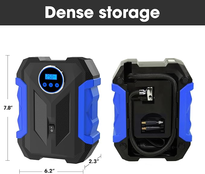 Digital Air Compressor for Car Auto Pump Portable Tire Inflator - Image 3