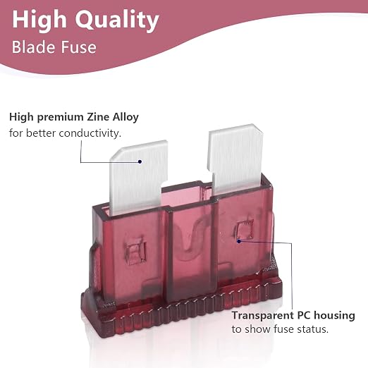 40 Amp Standard Fuse, 40A Car Blade Fuses - Image 3