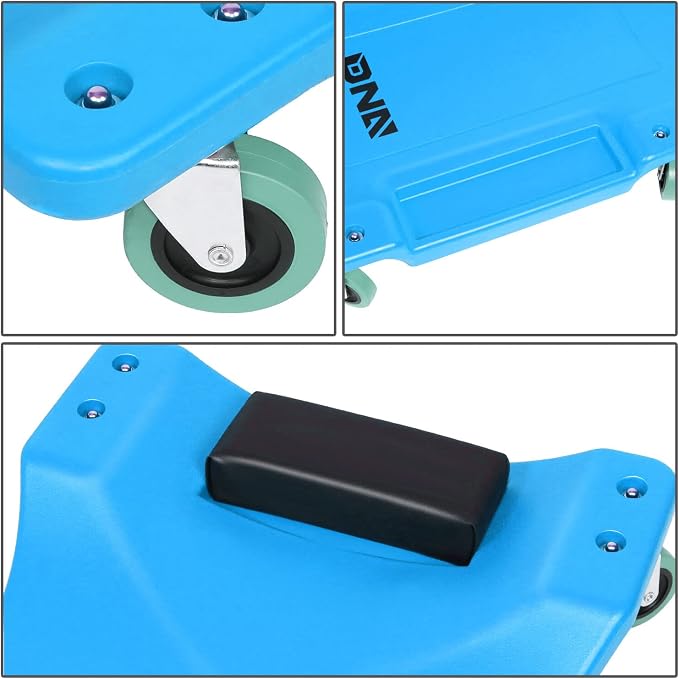 DNA MOTORING 40Inch Low Profile Plastic Rolling Garage Shop Creeper - Image 3