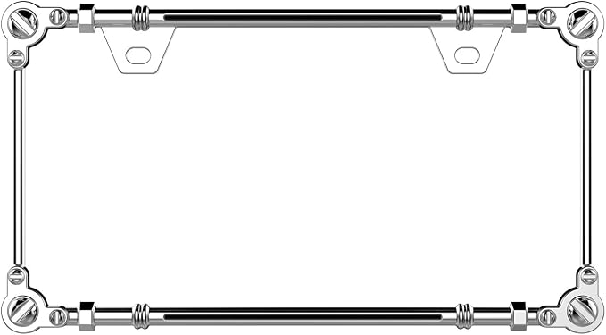 Creathome 3D Chrome License Plate Frames, Pure Zinc Alloy Metal - Image 4
