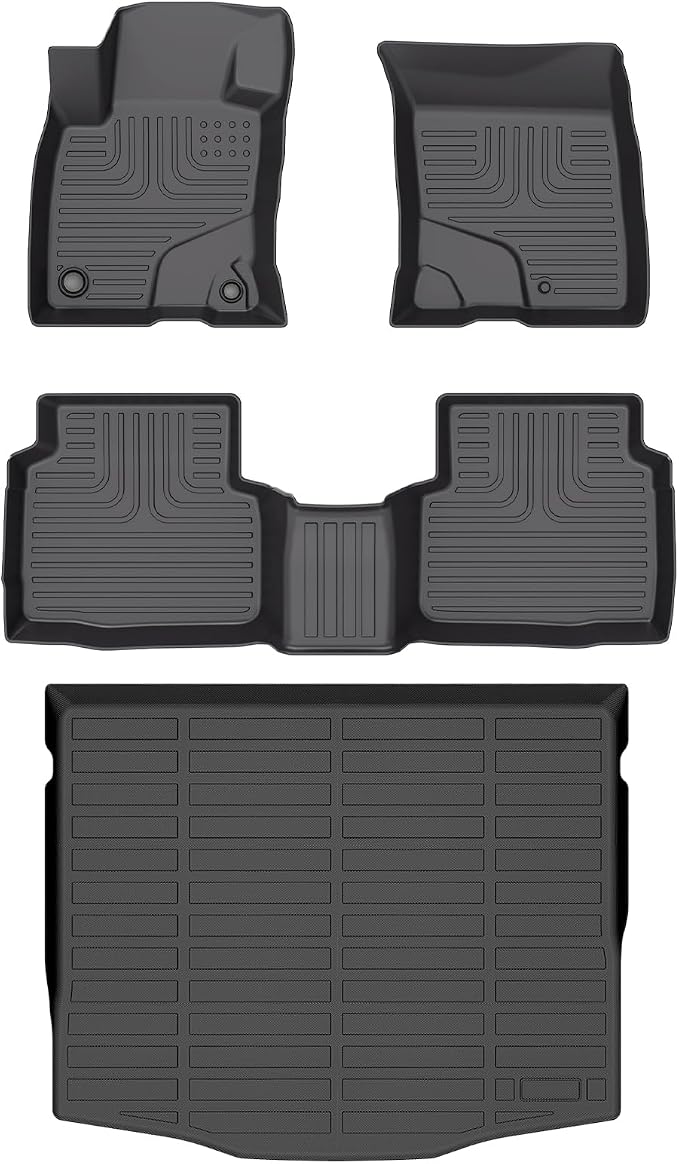 Wayhigh-All Weather Floor Mats and Cargo Mat Set Fit by Wayhigh