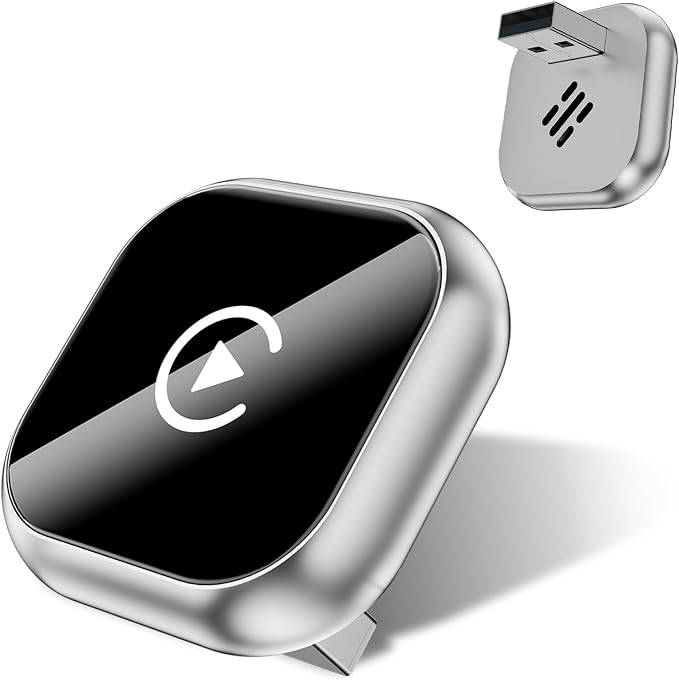Wireless CarPlay and Android Auto Adapter, Mini Size Car Play Adapter, Plug and by SIWMER