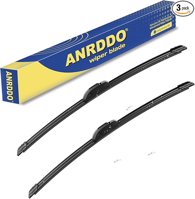2 wipers Replacement For Fiat 500 2012 2013 2014 2015 2016 2017 2018 2019 by ANRDDO