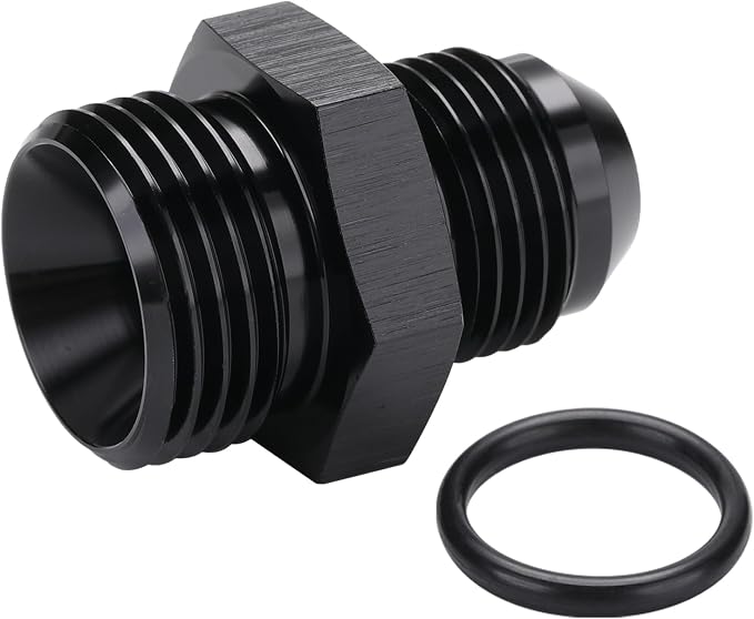 8AN Male Flare to 10AN ORB O-ring Boss Fuel Pump Rail Adapter Fitting Aluminum - Image 5