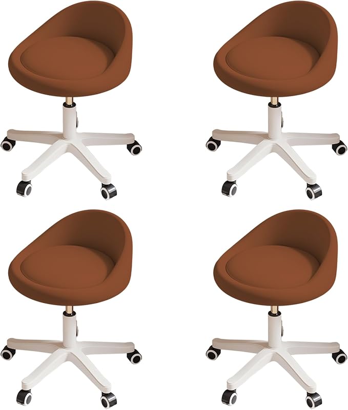 Rolling Stool Set of 4 Rolling Hydraulic Salon Stool by Walktory