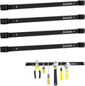 4 Pieces 18" Magnetic Tool Holder Strip, Metal Tool Organizer Rack by RechabiteMagneticTools