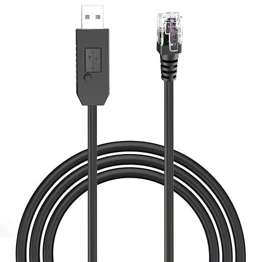 Radar Detector Cable, USB to RJ11 Plug Power Cord by Jsvecip