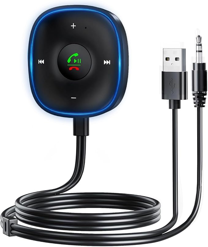 Bluetooth 5.3 Aux Car Adapter, SONRU Bluetooth Receiver by SONRU