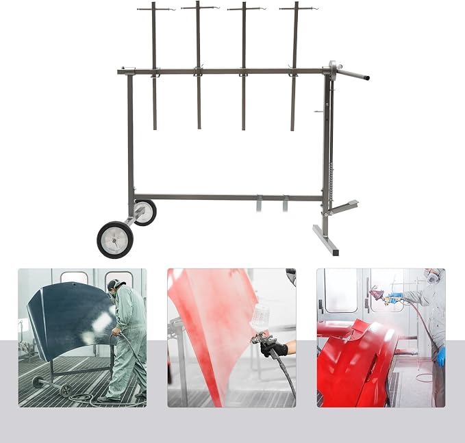 Adjustable Car Body Paint Rack, Paint Stand Repair Work Stand, Bumper/Body - Image 6