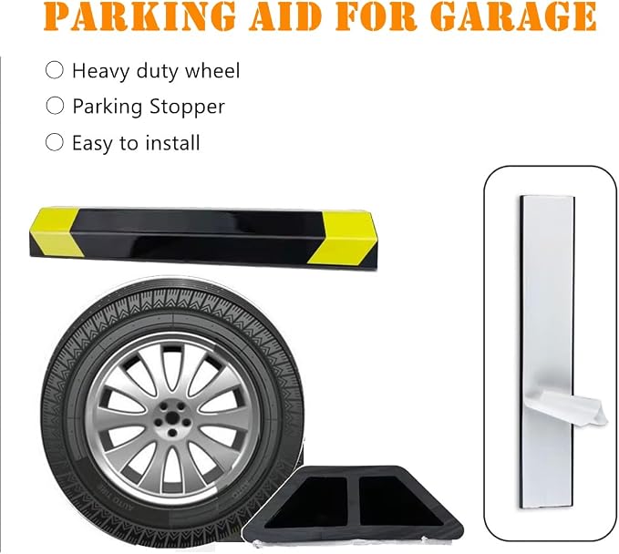 1 Pack 16" Parking Aid for Garage Heavy Duty, Car Parking Stopper for Garage 2 - Image 5