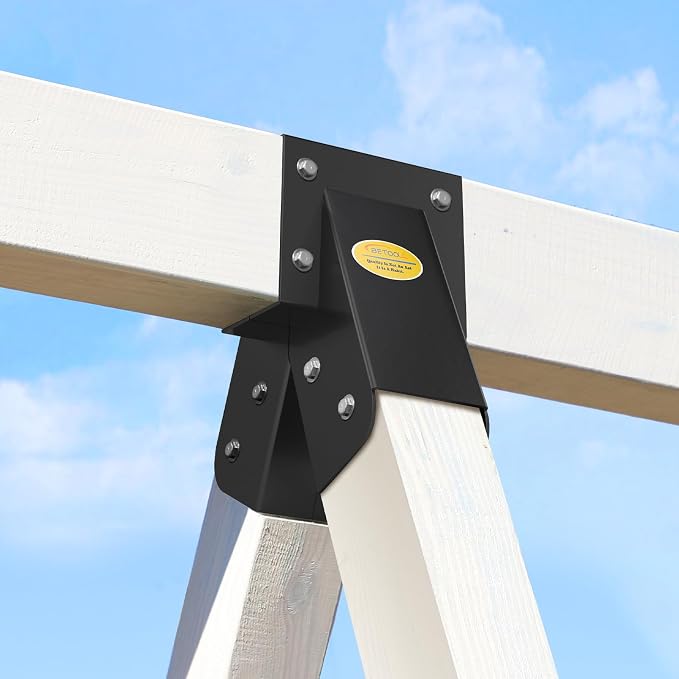 BETOOLL 90° A-Frame Middle Swing Set Brackets, Heavy Duty Steel DIY Swing Set - Image 4
