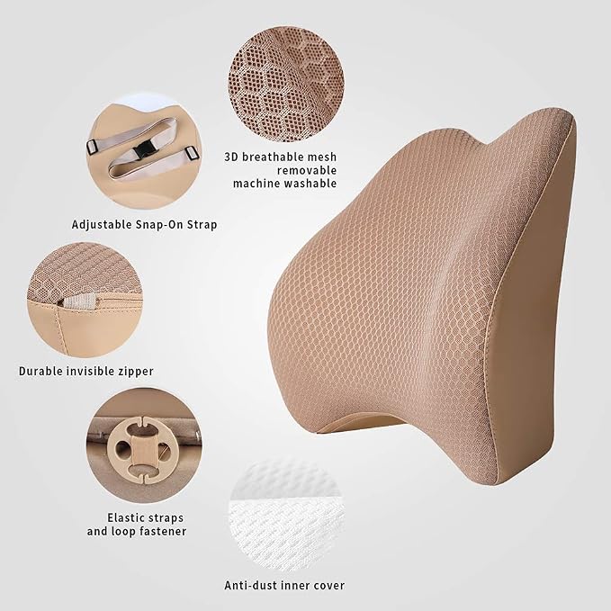 Memory Foam Lumbar Support Pillow - Image 2