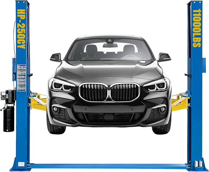 110V Two Post Car Lift 11, 000 LBS Heavy Duty Floor Plate 2 Posts Auto Hoist - Image 8