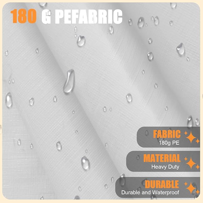 10'x20' Canopy Replacement Cover, Beefull Carport Replacement Canopy - Image 4