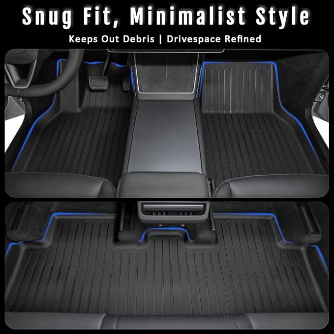 Tesla Model Y Juniper Floor Mats and Cargo Liner, Cargo Mats and Seat Back - Image 7