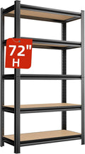 Garage Shelves, 72”H Adjustable Shelves by Notmise