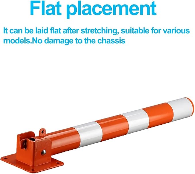 Steel Safety Bollard Post, Traffic Safety Bollard, Lockable Parking Pole - Image 6