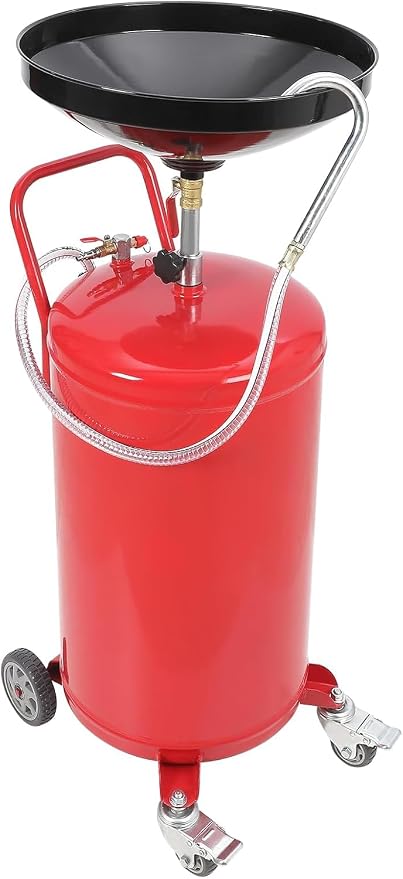20-Gallon Waste Oil Drain Tank, Air Operated Portable Oil Drainer by Fasyou