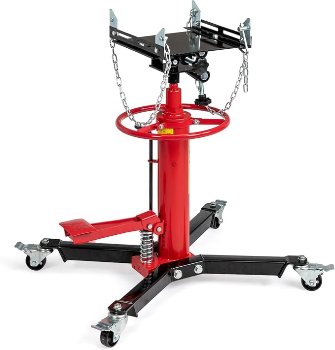 TUFFIOM Transmission Jack, 1660 lbs 3/4-Ton Hydraulic 2-Stage High Lift by TUFFIOM