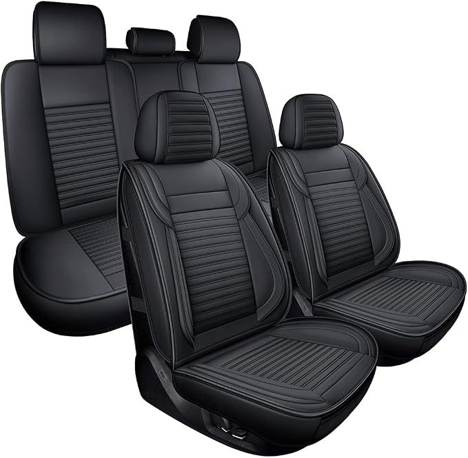 LINGVIDO Car Seat Covers, Breathable and Waterproof Faux Leather Automotive - Image 9