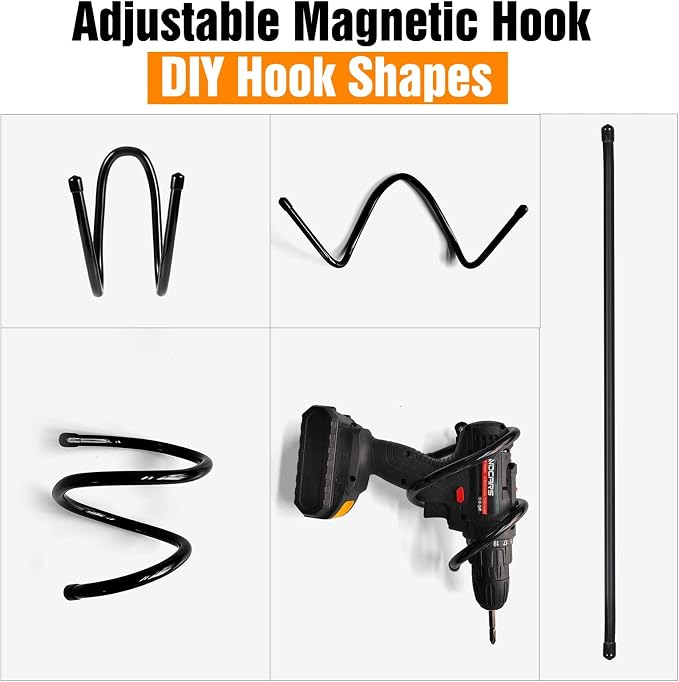 Strong Magnetic Hooks, Heavy Duty Storage Straps Tool Organizer - Image 4