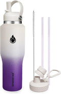 SENDESTAR SENDESTAR 40oz Stainless Steel Water Bottle, Double Wall Vacuum by Sendestar