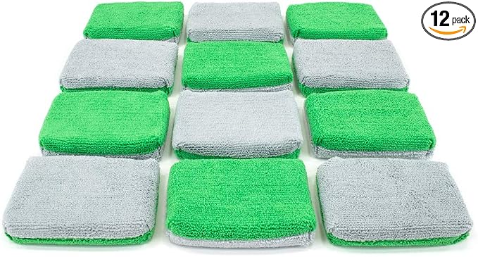 Autofiber Thin Ceramic Coating Applicator Sponge | 12 Pack | by Autofiber