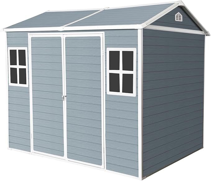 8x6 FT Outdoor Storage Resin Shed - Image 8
