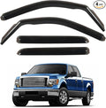 in Channel Rain Guards Fit for Truck 2009 2010 2011 2012 2013 2014 Ford F150 by CHYKORLA