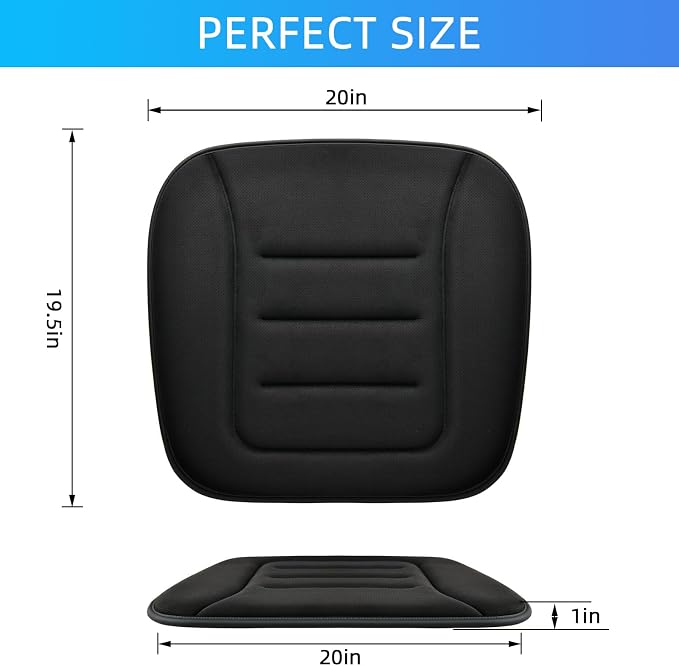 KAYI Car Seat Cushion, Memory Foam Car Seat Cushion, Anti Slip Rubber Bottom - Image 2