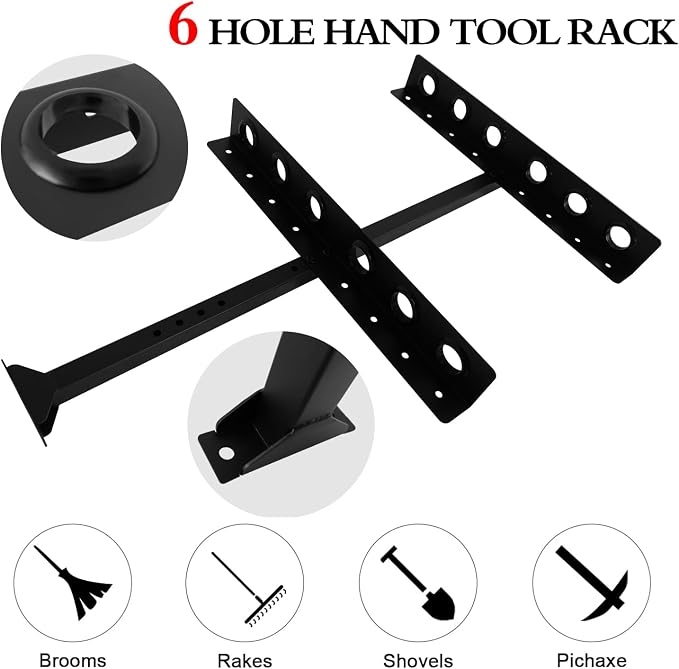 Trailer Racks for Lawn Equipment, Trailer Tool Rack Shovel Holder for Shovels - Image 3