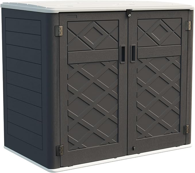 KINYING Larger Outdoor Storage Shed Weather Resistance, Resin Sheds & Outdoor by KINYING