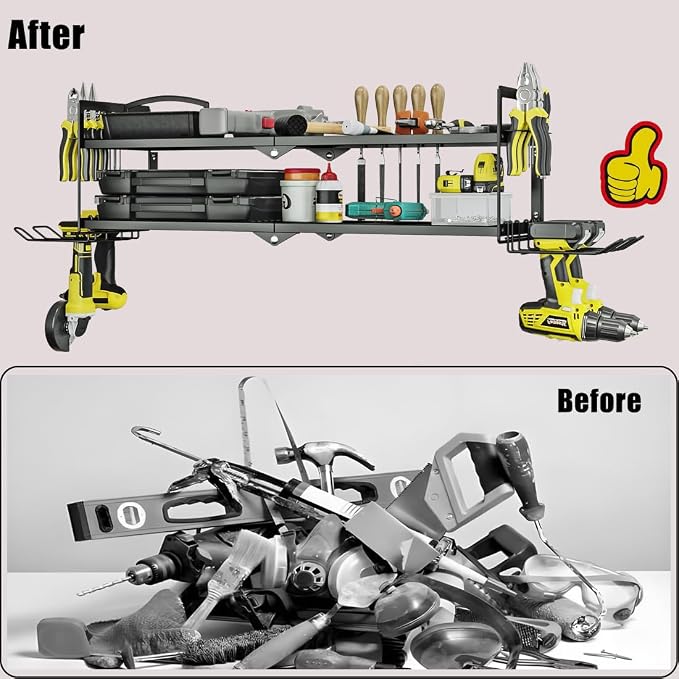 AZERPIAN Heavy Duty Power Tool Organizer Wall Mount - Image 6