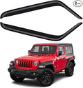 Window Visors Rain Guards for 2007-2018 Jeep Wrangler 2-Door, Out-Channel by YQAUTEC