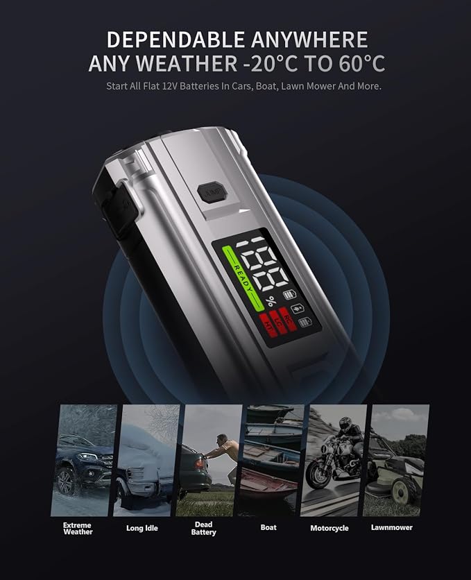Car Jump Starter 3000A Portable: 12V Jump Start Battery Pack - Image 9