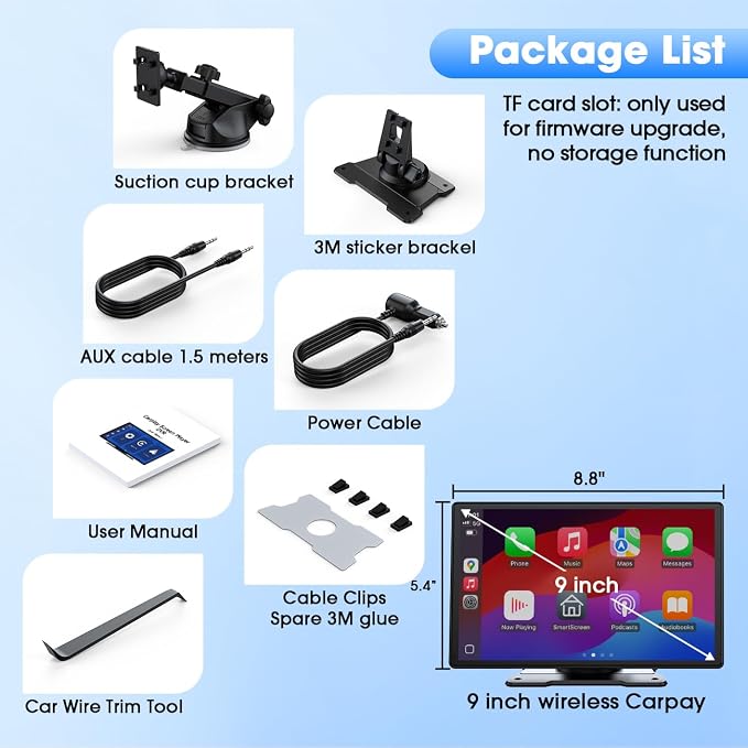 Carplay Screen for Car, Mirror Link, Voice Control, Hands-Free Calling - Image 8