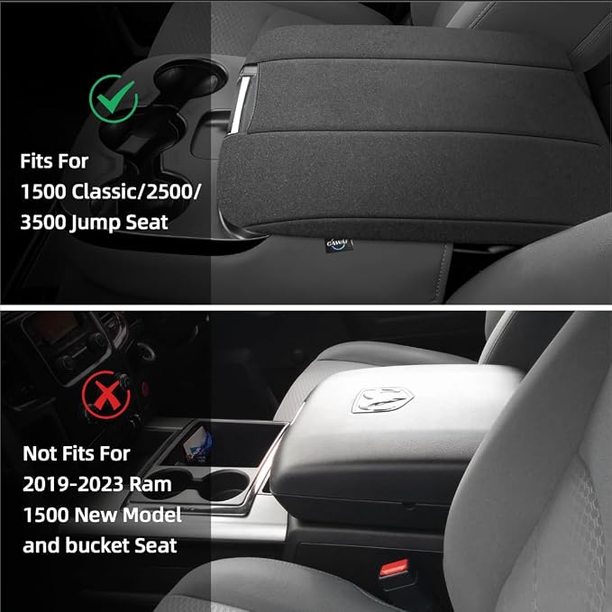 Center Console Cover Fit for 2013-2018 Dodge Ram 1500 & 2013-2023 Ram - Image 6