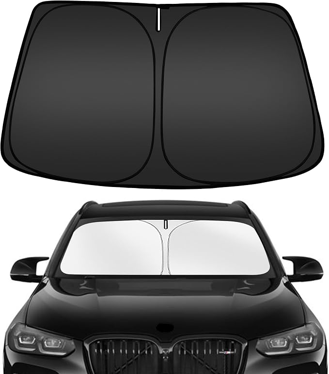 ARISMOTOR Windshield Sun Shade for BMW X3 2018-2025, Custom Fit Foldable Front by ARISMOTOR