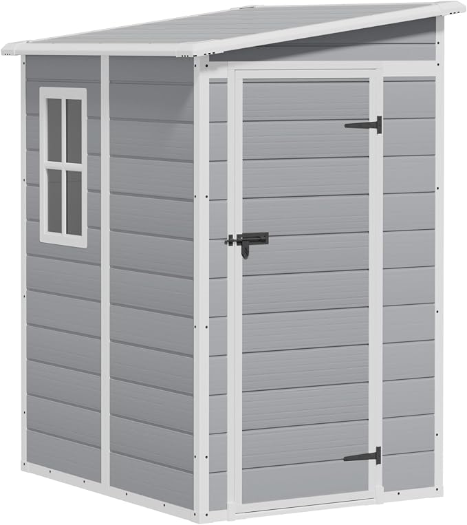 Greesum 5' x 4' Resin Weather Resistant Outdoor Storage Shed by BuynowfromGreesum